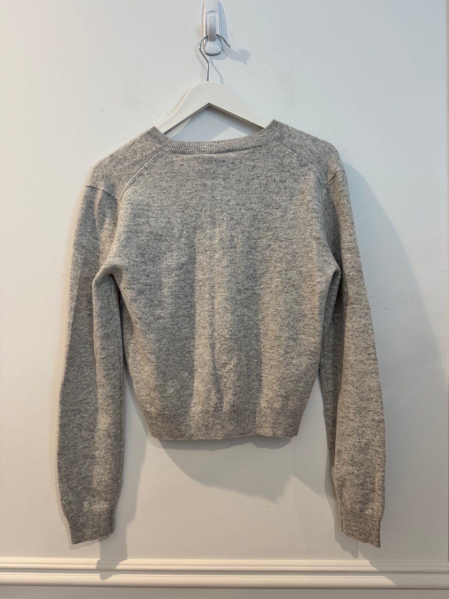 Aritzia Cashmere Cardigan, Grey, Size XS