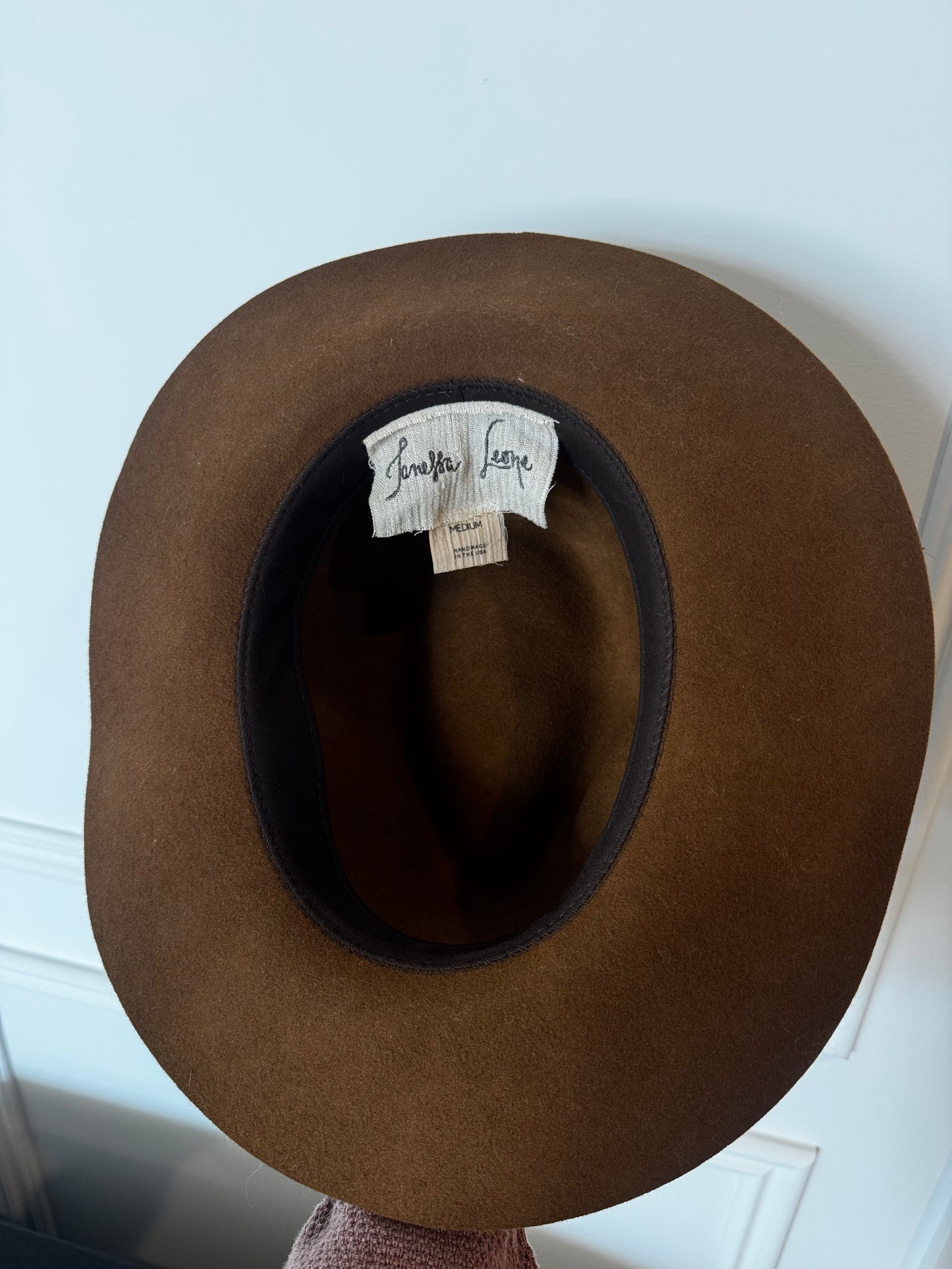 Janessa Leone Savoy Wool Hat, Size Medium