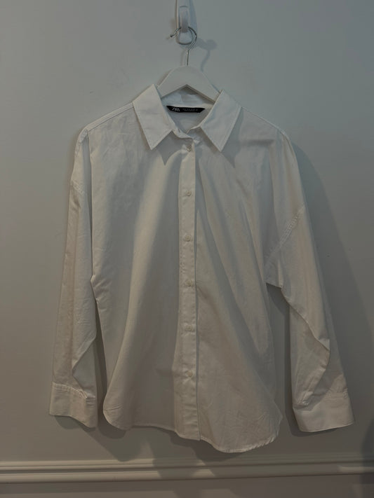Zara White Shirt, Size Small